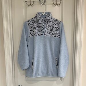 Floral Patterned Pullover Sweater